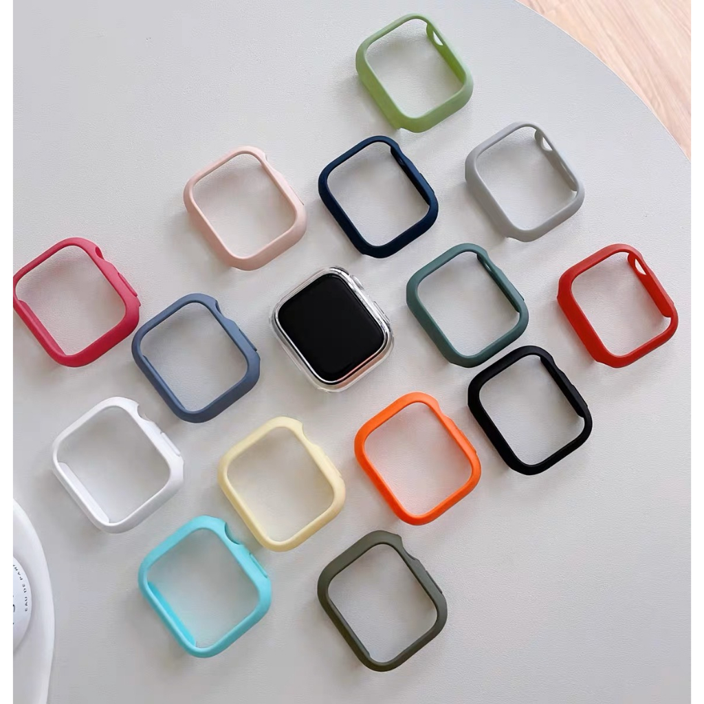 พร้อมส่ง เคส PC แบบแข็งไม่มีจอ สีสันสดใส ใช้ได้กับ Smart Watch 8 7 6 5 4 3 2 1 Se และ X8PromaxBig X1