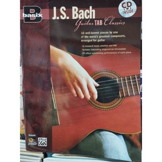 ALFRED BASIX -  J.S.BACH GUITAR TAB CLASSICS W/CD038081226651