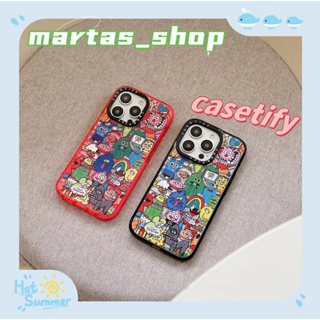 ❤️ส่งของขวัญ❤️ เคสไอโฟน 11 12 13 14 Pro Max สไตล์คู่รัก casetify การ์ตูน กราฟฟิตี ความนิยม Case for iPhone สาวน่ารักหัวใ