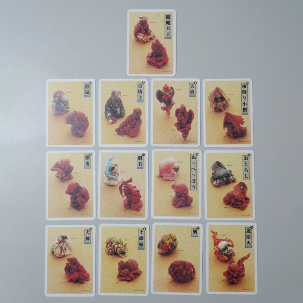 KAIYODO : Yokai Netsuke Card "Yin" - Hyakki Yakou Yokai Collection Mascot Charm Strap - งานแท้ สภาพเ