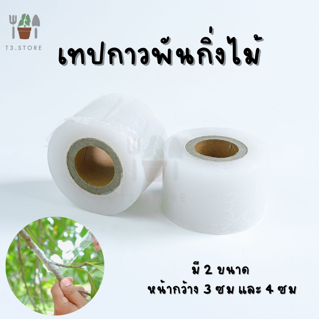 เทปพันกิ่งไม้ เทปพันกิ่งทาบ เทปพันตา หน้ากว้าง 3,4,5 ซม หนา ทนทาน คุณภาพดี ส่งของทุกวัน ส่งของจากไทย