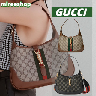 🍒กุชชี่ Gucci กระเป๋า Jackie 1961 Small Shoulder Bag🍒กระเป๋าสะพายเดี่ยว