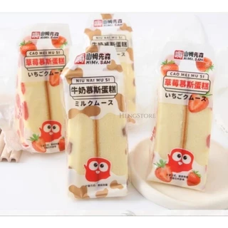 เค้กไต้หวัน อย.ไทย มูสเค้กไต้หวัน กลิ่นสตอเบอรี่ กลิ่นนมสด หอมนุ่ม อร่อย Hi Mr.SAM | พร้อมส่ง
