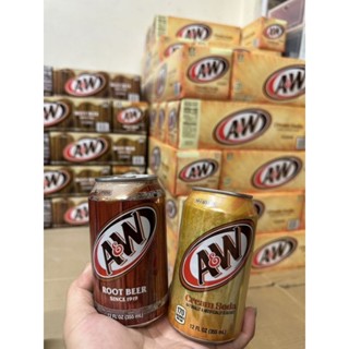 🇺🇸* A&amp;W Root Beer, A&amp;W Cream Soda 12 fl oz. (355ml.) *เครื่องดื่มนำเข้าจาก USA*🇺🇸