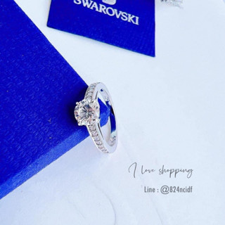💥Sale แหวน Swarovski attract ring สีเงิน แท้ 💯 พร้อมรับประกัน 2 ปี อุปกรณ์ครบ‼️