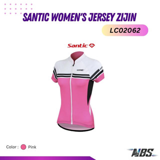 เสื้อปั่นจักรยาน Santic Womens Jersey รุ่น LC02062 สีชมพู