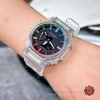 G-Shock Casioak Ga-2100 Jelly Rainbow Dial Skeleton