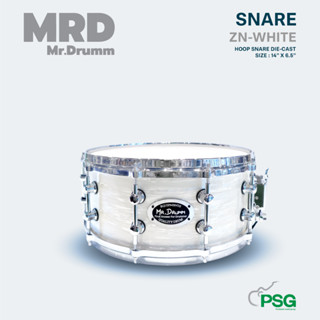 MR.DRUMM : SNARE ZN-WHITE HOOP DIE-CAST SIZE : 14” X 6.5”