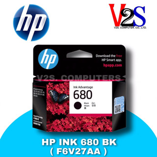 HP INK &lt;หมึกสำหรับเครื่องพิมพ์&gt; 680 (BLACK) F6V27AA