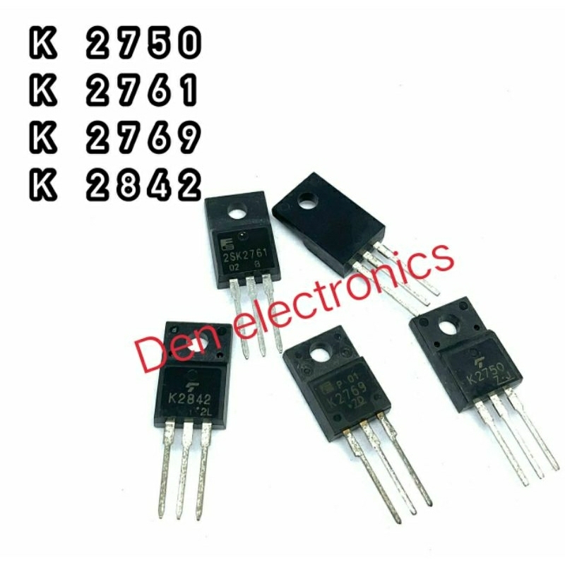 K2750 K2761 K2769 K2842 TO220 MOSFET N-Fet มอสเฟต ทรานซิสเตอร์ สินค้าพร้อมส่ง (ราคา1ตัว)