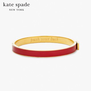 KATE SPADE NEW YORK PUSH YOUR LUCK THIN IDIOM BANGLE KD344 กำไลข้อมือ