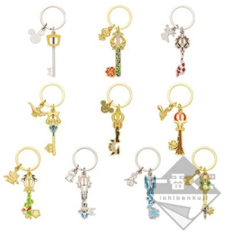 พวงกุญแจคิงดอมฮาตส์ Ichiban Kuji KINGDOM HEARTS ~Second Memory~ G Prize Keyblade Charm Collection