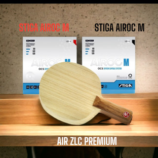 &lt; ส่งฟรี &gt; AIR ไม้ปิงปอง รุ่น ZLC PREMIUM ด้ามตรง พร้อม ยางปิงปอง 2 แผ่น เลือกได้ทั้งแรง หรือ หมุน