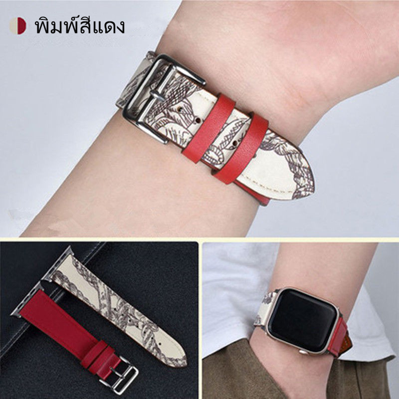 สายนาฬิกาหนังสำหรับสายนาฬิกาiwatch 1 2 3 4 5 6 78 910 se49mm 46mm38mm 40mm 41mm 42mm 44mm 45mmสายนาฬิกาหนังสปอร์ต