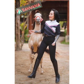 รองเท้าขี่ม้า บู๊ทยาว ผูกเชือกหน้า Horse Riding Boots