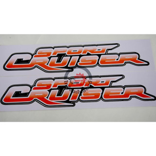 สติ๊กเกอร์ ข้างกระบะ โตโยต้า สปอร์ต ครุยเซอร์ ปี 2001-2004 "สีส้ม 1คู่" TOYOTA SPORT CRUISER 2001-2004 โกดังอะไหล่ยนต์ อ