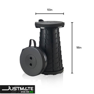 เก้าอี้อเนกประสงค์ เก้าอี้พกพา พับเก็บได้ Outdoor  Folding Stool (BK) [CM0003]