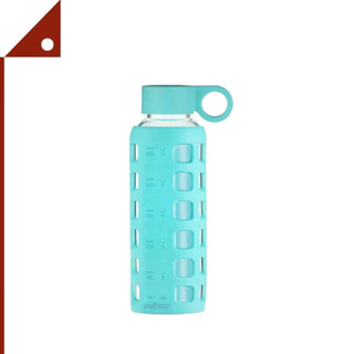 purifyou : PRYPGWB-12AB* ขวดน้ำ Premium Reusable Glass Water Bottles, Aqua Blue, 12 oz