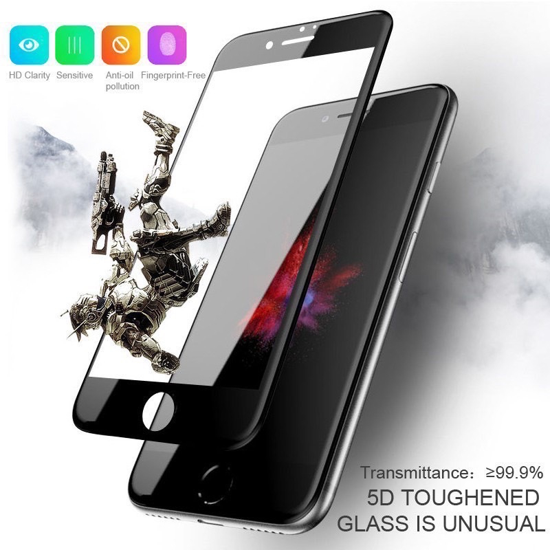 ฟิล์มกระจกเต็มจอ แบบใส ฟิล์มกันรอย รุ่นIPHONE - i6 i7 i8 i6+ i7+ i8+