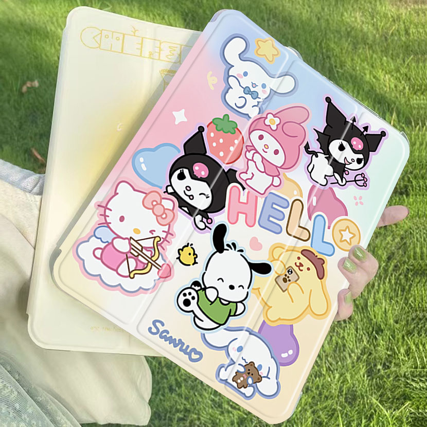 Kuromi เคสไอเเพด tpu ใส่ปลอกปากกาได้ โปร10 5นิ้ว gen6/7/8/9/10 แอร์1/2/3/4/5 เจน10 2 air10 9 9 7 2018/22 ipad case 9931 - รูปที่ 2