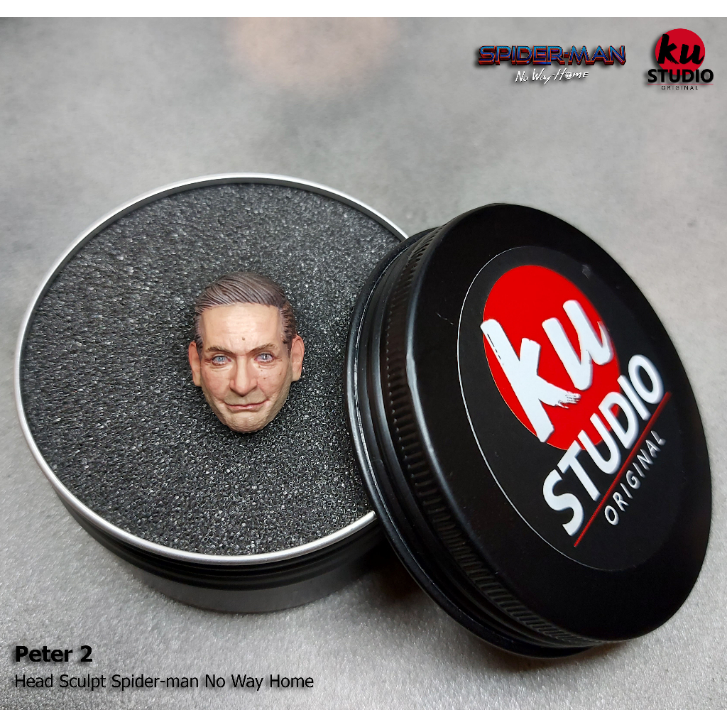 หัวเพ้นท์ Peter 2 Head sculpt 1/12 Spider-man