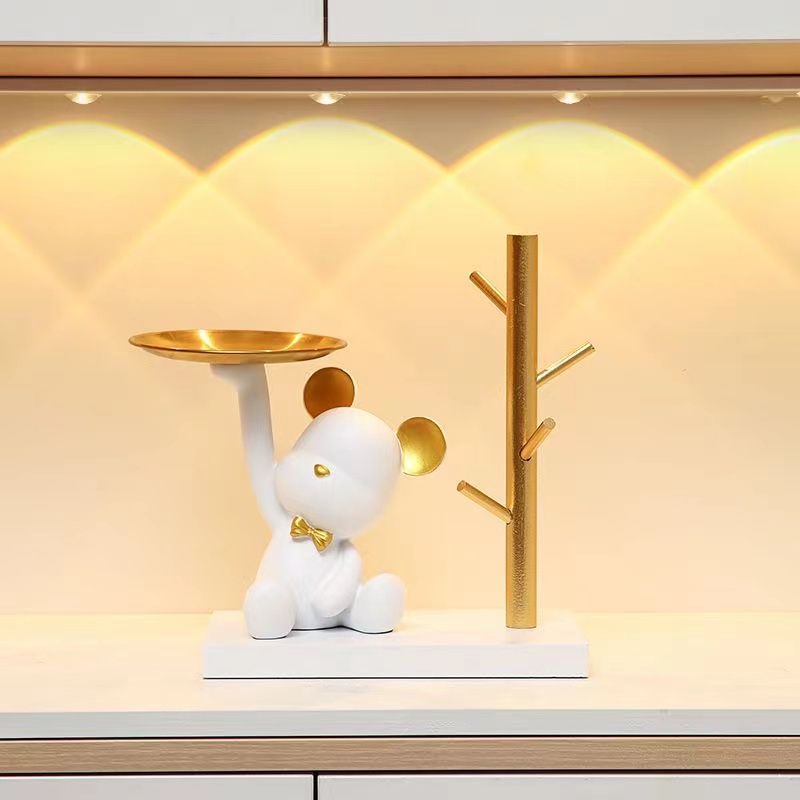 L·Z·Lovely ของตกแต่งบ้าน ช่อหมีรุนแรง ตกแต่งหมี สร้างสรรค์ตู้ทีวีห้องนั่งเล่น ของตกแต่งบ้าน ของขวัญวันเกิด