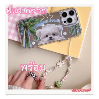 ✨ส่งของขวัญ✨เคส for iPhone 11 14 Pro Max Case for iPhone 12 13 ป้องกันการตก การป้องกัน พร้อม พื้นผิวกระจก สาวน่ารักหัวใจ