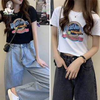 เสื้อยืดเเฟชั่น👕 สุดฮิต 👕งานคอกรม 🛒พร้อมส่ง TS1041