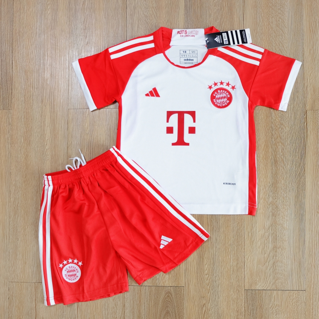 ชุดฟุตบอลเด็ก บาร์เยิร์น ปี 2023/24 เกรด AAA Kids Bayern Kit