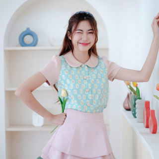 03-276 My Mint Cutie Blouse - 5 ไซส์