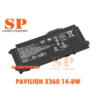 HP BATTERY แบตเตอรี่ของแท้ HP PAVILION X360 14-DW Model:  PP03XL