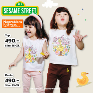 เสื้อคอกลมเเขนกุดเด็กหญิง ANKG.66203 - SESAME STREET KINDNESS T- SHIRT