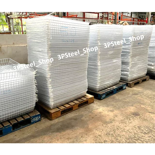 กระบะวางสินค้าพร้อมขาตั้ง ความสูงประมาณ 70 ซม. มี 3 ขนาด