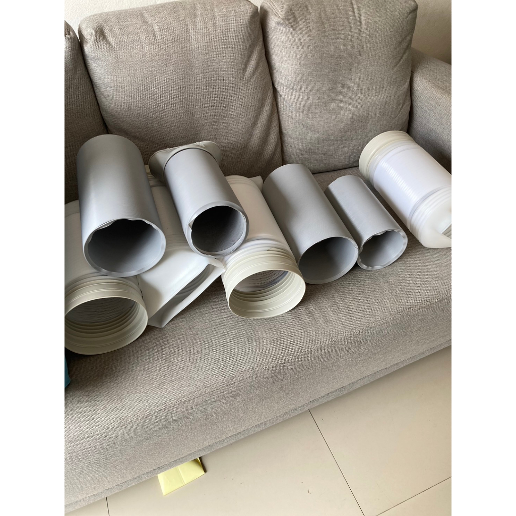 อะไหล่ท่อลมแอร์เคลื่อนที่ ไซด์ศูนย์กลาง ( 6 นิ้ว ) และ ( 5 นิ้ว ) Flex ยืดได้ยาว 1.5 เมตร 2 เมตร