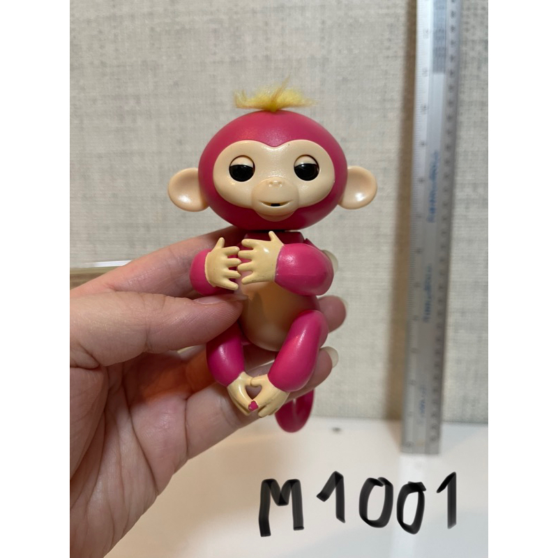 Monkey Fingerlings m1001 สีชมพู เท้าถลอก สภาพ 95% ของแท้