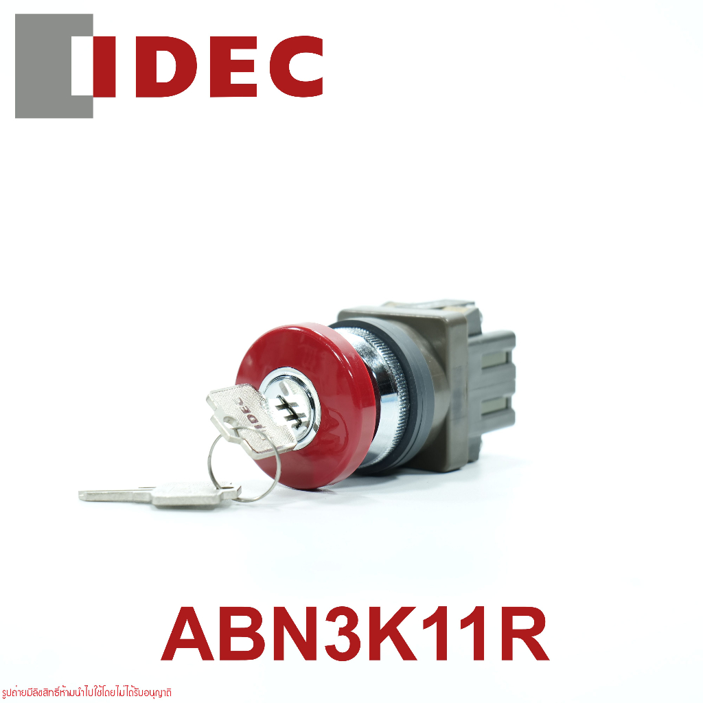 ABN3K11R IDEC ABN3K11R 1NO+1NC IDEC φ 30 Series Push Button Switch Large Push Lock Key Reset Shape a