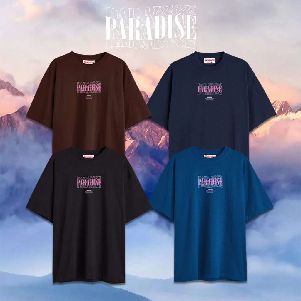 Grandness เสื้อยืด Oversize ลายกราฟิก รุ่น OV203-206 ( สีดำ/กรม /น้ำตาล /น้ำเงิน )