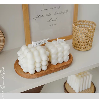 OurHome [พร้อมส่ง] เทียนลูกบาศก์ของรูบิค Rubik's Cube Candle ของขวัญเล็กๆที่สร้างสรรค์ ของตกแต่งบ้านแฮนด์เมด ร้านกาแฟ