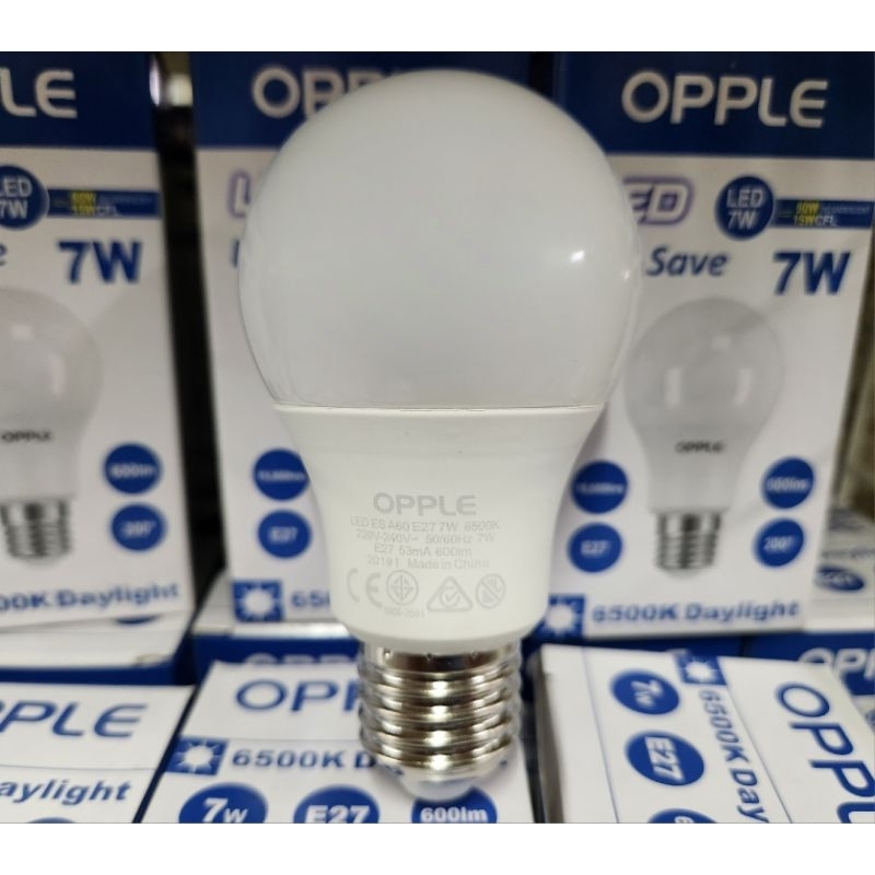 OPPLE หลอดไฟ LED 7W 6500K Daylight ขั้ว E27