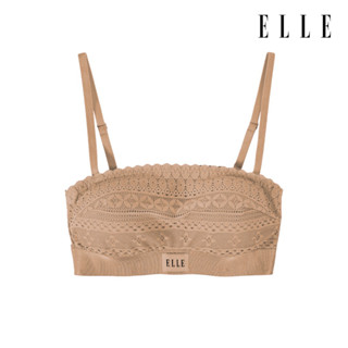 ELLE LINGERIE | Camisole Bra เสื้อบังทรงตัวสั้นคอลเลคชั่นลูกไม้ สไตล์ปารีเซียน สีเบจ | รุ่น LH1838