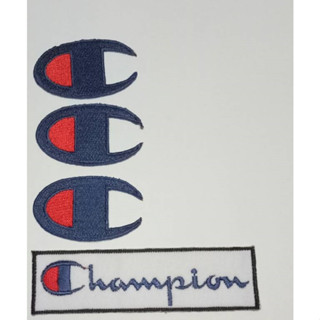 ตัวรีดเสื้อ ตกแต่งเสื้อผ้า งาน DIY ตัวปัก champion 3 ชิ้น