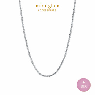 Miniglam Bliss Extra Sparkling Necklace สร้อยคอประกายสีเงิน รุ่นบลิส 18K