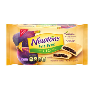 Newtons Fat Free Fig Nabisco ขนมหวาน บิสกิต ขนมขบเคี้ยว ขนมสอดไส้ช็อกโกแลต 340g