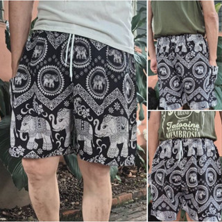 Elephant pants Thai pants Shorts Short Pant Elephant pant Elephant short กางเกงขาสั้น กางเกงลายช้าง