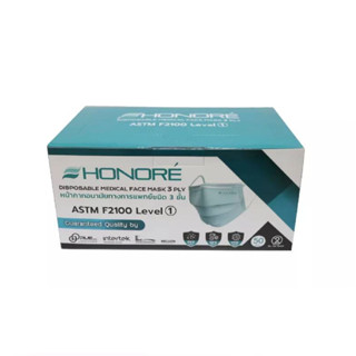 Honore หน้ากากอนามัยทางการแพทย์ชนิด 3 ชั้น