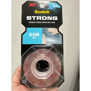 3M scotch strong clear (สีใส) ยาว 1.5 เมตร