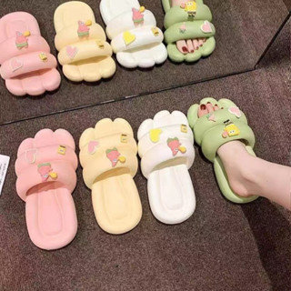 🚚ส่งจากไทย【TX-2321Spongebob】z.zstoreแท้ size36-41รองเท้าแตะแบบสวมทรงใหญ่ มีjibbitzการ์ตูน พื้นนุ่มนิ่มใส่สบายสไตล์เกาหลี