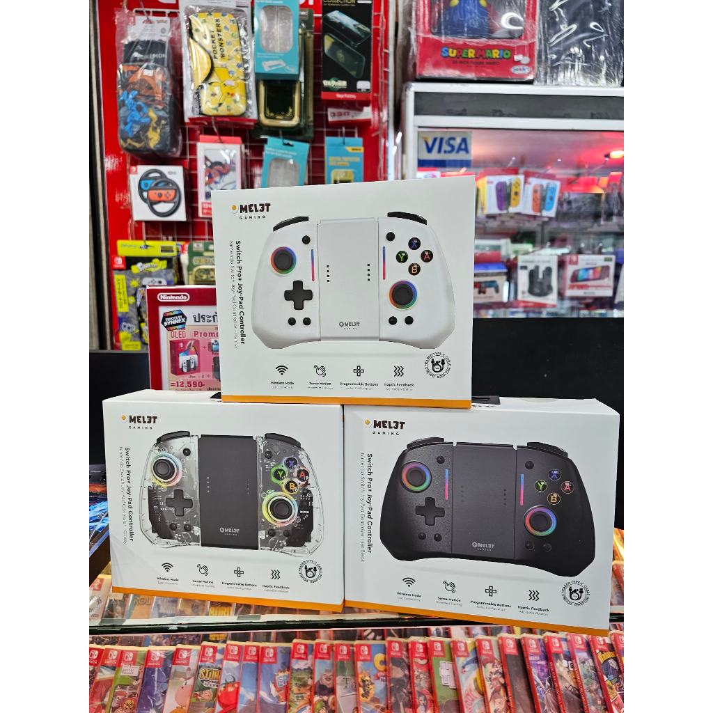 [ใส่แล้วจับได้มั่นแน่นอน-พร้อมส่ง]Nintendo: OMELET Gaming for Nitnendo Switch - Pro+ Joy-Pad Controller (Original)