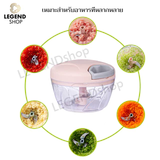 ที่บดกระเทียม ความจุ170/500ml เครื่องบดสับอาหาร อเนกประสงค์ สําหรับครัวเรือน มีให้เลือก 4สี