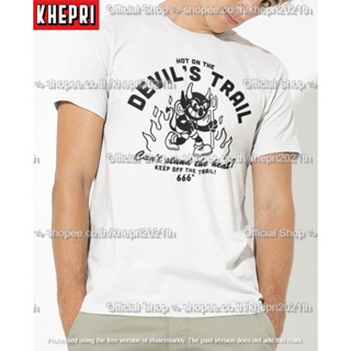 เสื้อยืด Unisex รุ่น Devil Trail สวยใส่สบายแบรนด์ Khepri Cotton TC ผ้าพรีเมียม พิมพ์สวย ระวังของปลอม!